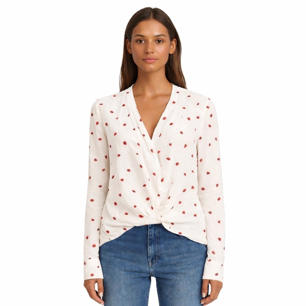 Rag & Bone XS Ladybug Polka Dot Women's Top